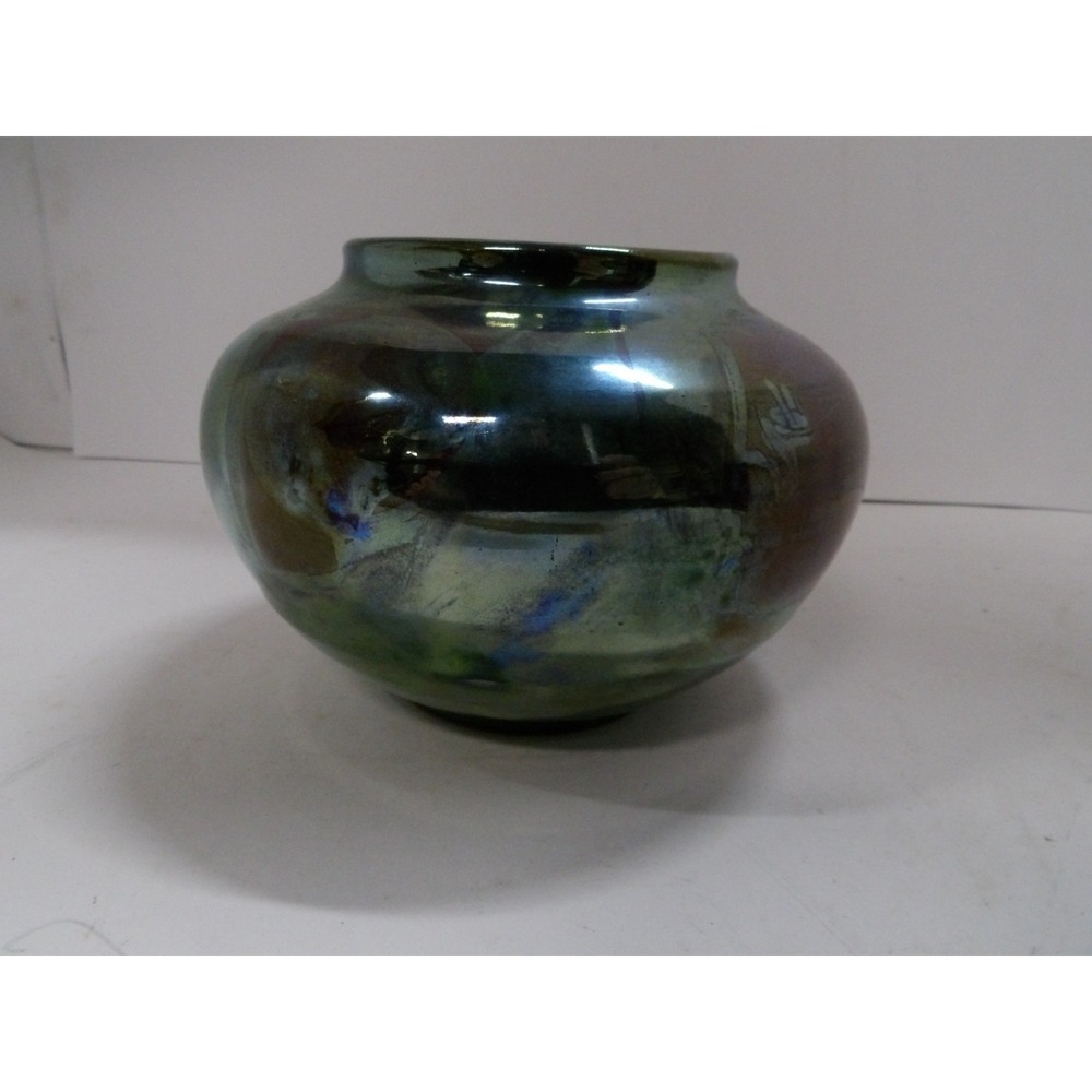 Small Art Studio Pottery Vase Greece Original Piece Scala Myconos